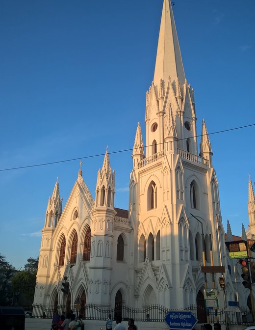 Santhome Basilica, Mylapore, Chennai, about 6 km from The Roost