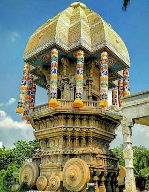 Valluvar Kottam memorial chariot, Chennai, about 1.5 km from The Roost
